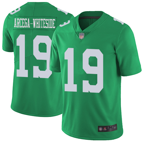 Men Philadelphia Eagles #19 JJ Arcega-Whiteside Limited Green Rush Vapor Untouchable NFL Jersey